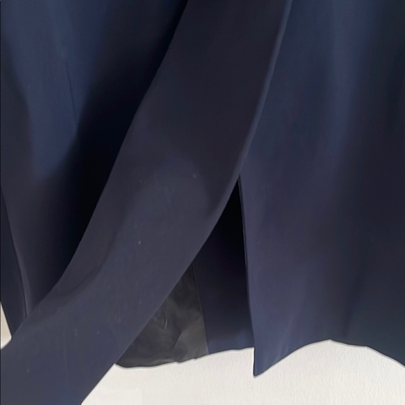 London Fog Blue Trench Coat with Structured Collar - Picture 4 of 7